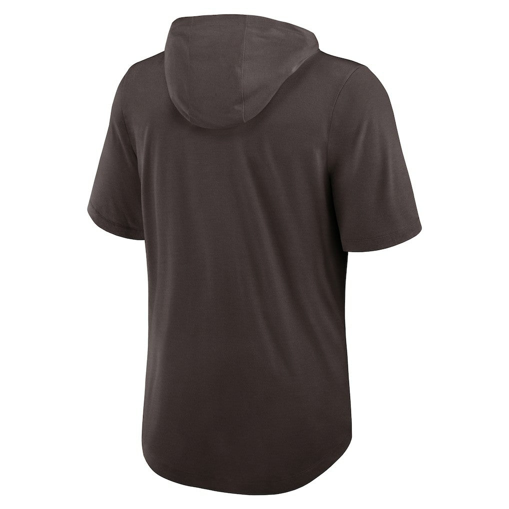 Lockup Tri-Blend Hoodie T-Shirt - Cleveland Browns