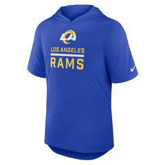 Lockup Tri-Blend Hoodie T-Shirt - Los Angeles Rams