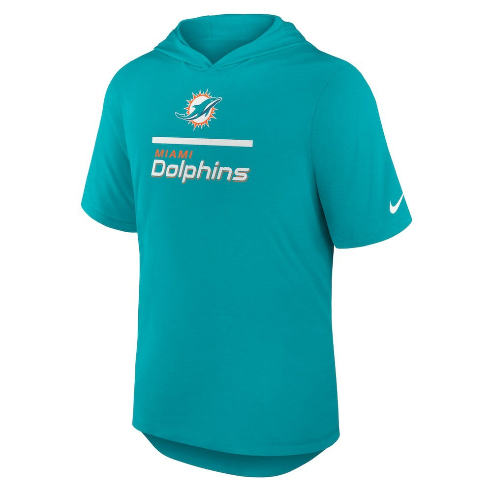 Lockup Tri-Blend Hoodie T-Shirt - Miami Dolphins