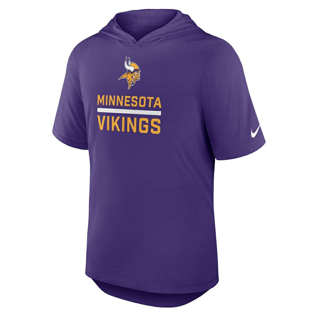 Lockup Tri-Blend Hoodie T-Shirt - Minnesota Vikings