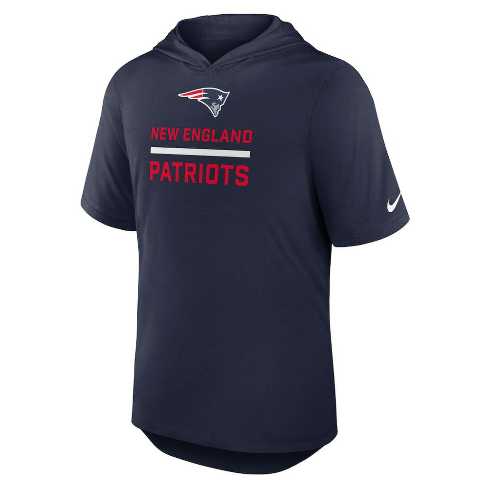 Lockup Tri-Blend Hoodie T-Shirt - New England Patriots
