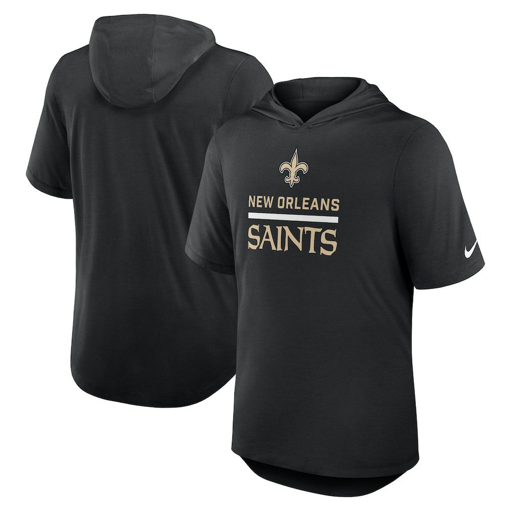 Lockup Tri-Blend Hoodie T-Shirt - New Orleans Saints