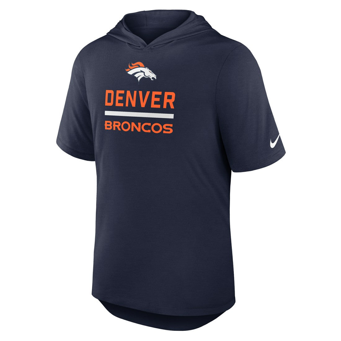 Lockup Tri-Blend Hoodie T-Shirt - Denver Broncos