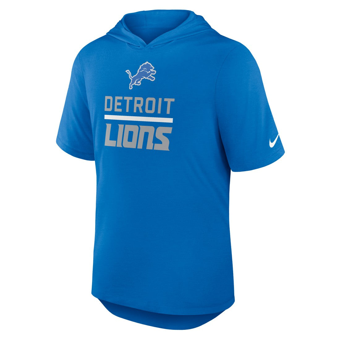 Lockup Tri-Blend Hoodie T-Shirt - Detroit Lions