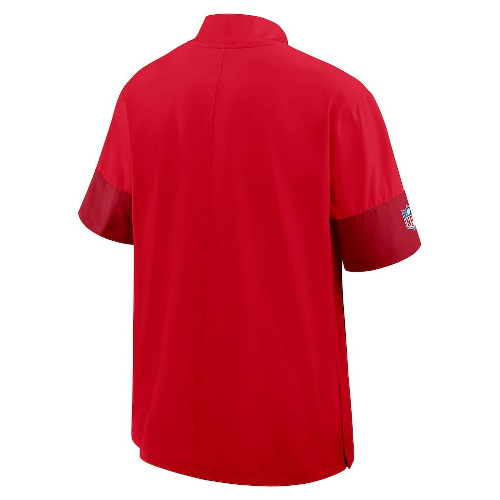 Sideline Short Sleeve Quarter-Zip Dri-FIT Coach Jacket - Kansas City Chiefs