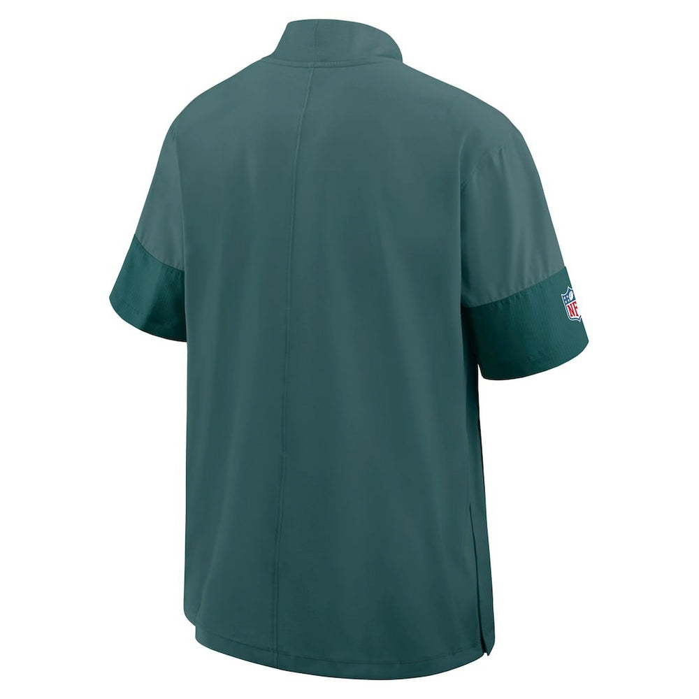 Sideline Short Sleeve Quarter-Zip Dri-FIT Coach Jacket - Philadelphia Eagles