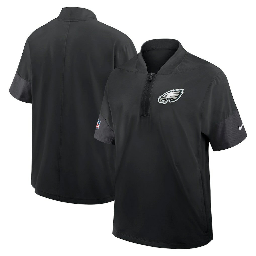Sideline Short Sleeve Quarter-Zip Dri-FIT Coach Jacket - Philadelphia Eagles