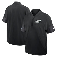 Sideline Short Sleeve Quarter-Zip Dri-FIT Coach Jacket - Philadelphia Eagles