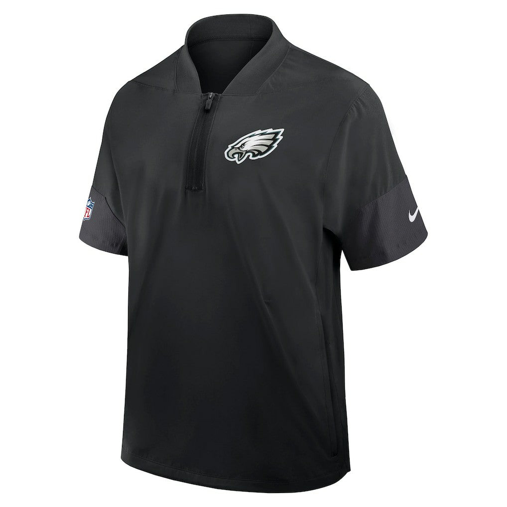 Sideline Short Sleeve Quarter-Zip Dri-FIT Coach Jacket - Philadelphia Eagles