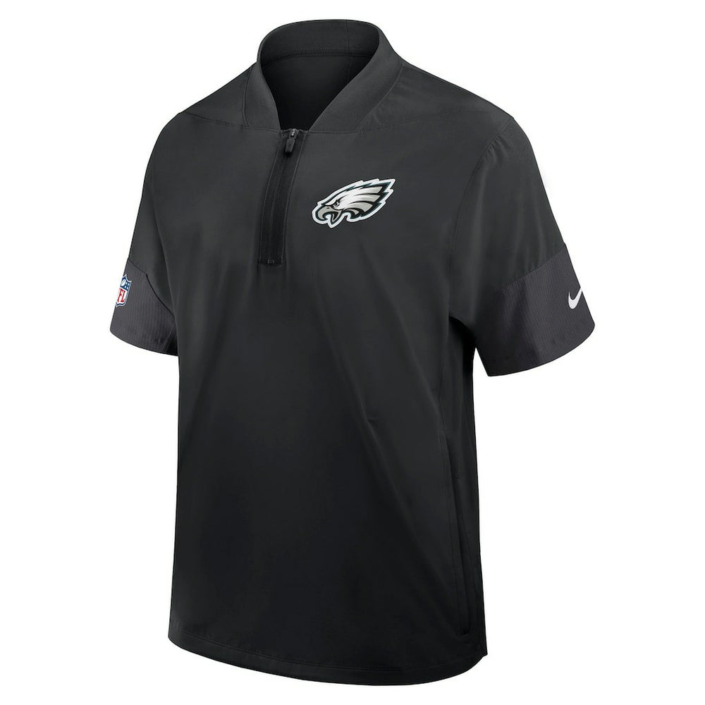 Sideline Short Sleeve Quarter-Zip Dri-FIT Coach Jacket - Philadelphia Eagles