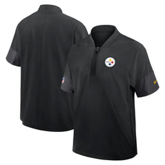 Sideline Short Sleeve Quarter-Zip Dri-FIT Coach Jacket - Pittsburgh Steelers