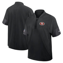 Sideline Short Sleeve Quarter-Zip Dri-FIT Coach Jacket - San Francisco 49ers