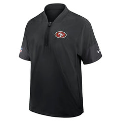 Sideline Short Sleeve Quarter-Zip Dri-FIT Coach Jacket - San Francisco 49ers
