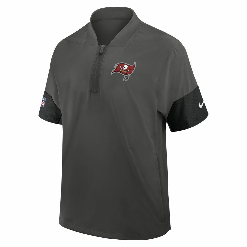 Sideline Short Sleeve Quarter-Zip Dri-FIT Coach Jacket - Tampa Bay Buccaneers