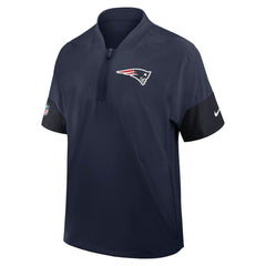 Sideline Short Sleeve Quarter-Zip Dri-FIT Coach Jacket - New England Patriots