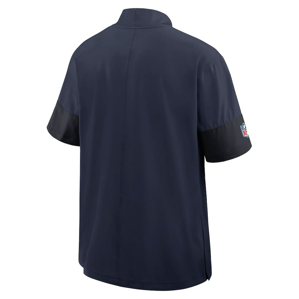 Sideline Short Sleeve Quarter-Zip Dri-FIT Coach Jacket - New England Patriots