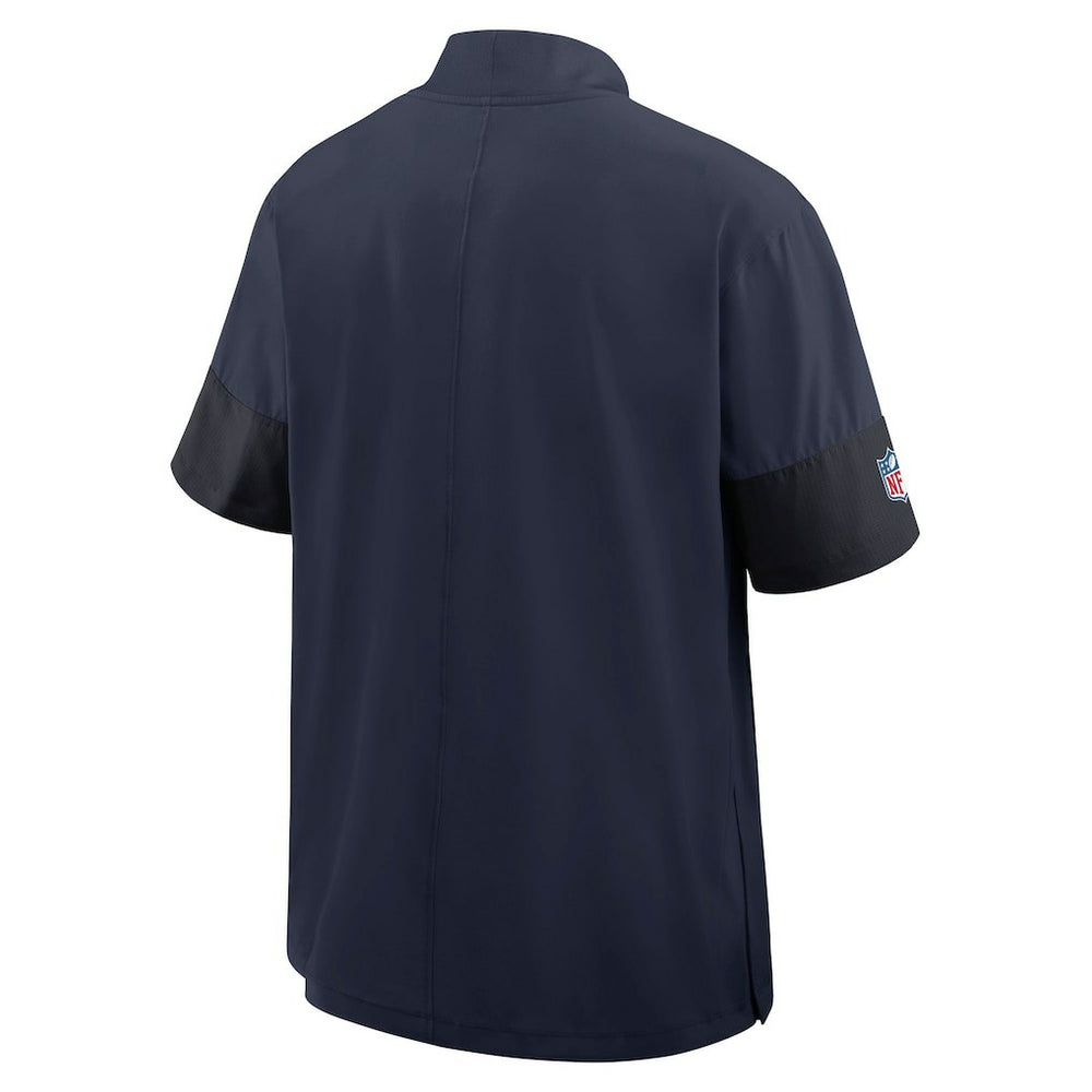 Sideline Short Sleeve Quarter-Zip Dri-FIT Coach Jacket - New England Patriots