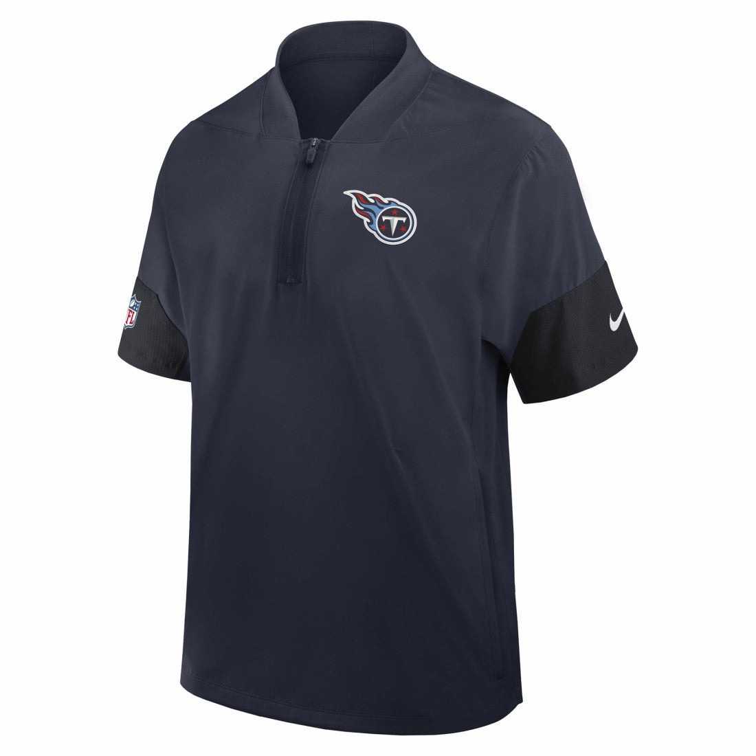 Sideline Short Sleeve Quarter-Zip Dri-FIT Coach Jacket - Tennessee Titans