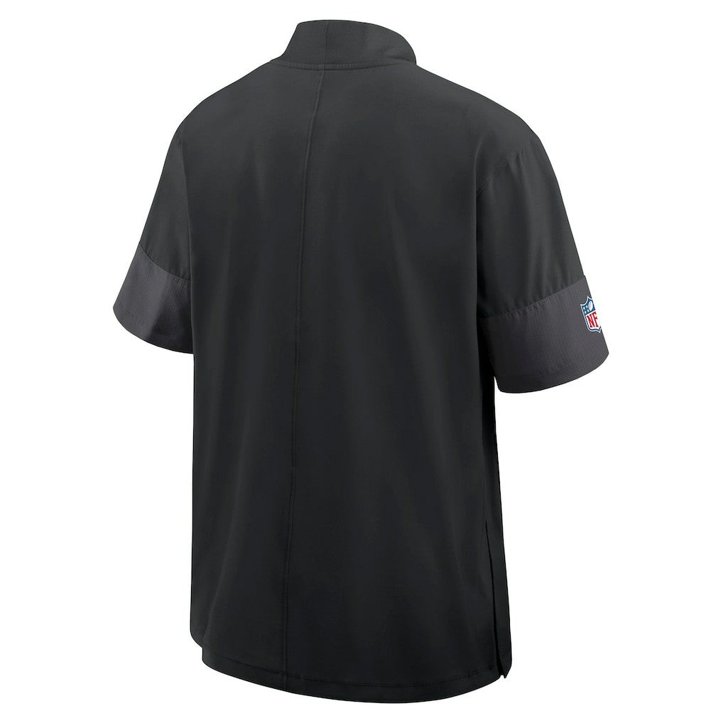 Sideline Short Sleeve Quarter-Zip Dri-FIT Coach Jacket - New Orleans Saints