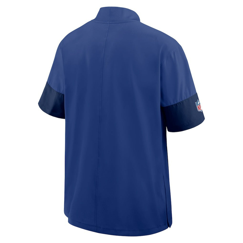 Sideline Short Sleeve Quarter-Zip Dri-FIT Coach Jacket - New York Giants