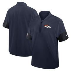 Sideline Short Sleeve Quarter-Zip Dri-FIT Coach Jacket - Denver Broncos
