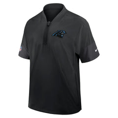 Sideline Short Sleeve Quarter-Zip Dri-FIT Coach Jacket - Carolina Panthers