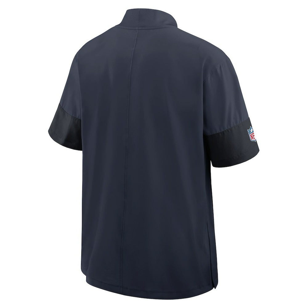 Sideline Short Sleeve Quarter-Zip Dri-FIT Coach Jacket - Chicago Bears