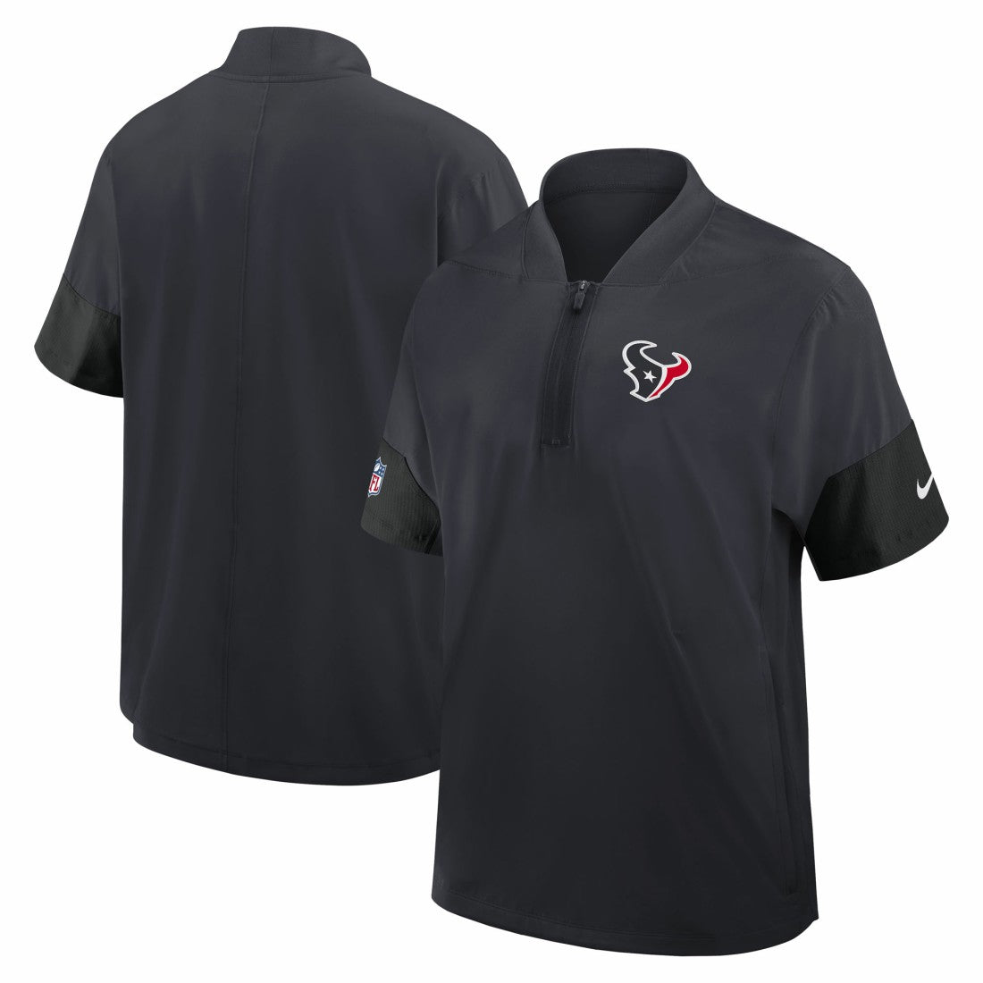Sideline Short Sleeve Quarter-Zip Dri-FIT Coach Jacket - Houston Texans