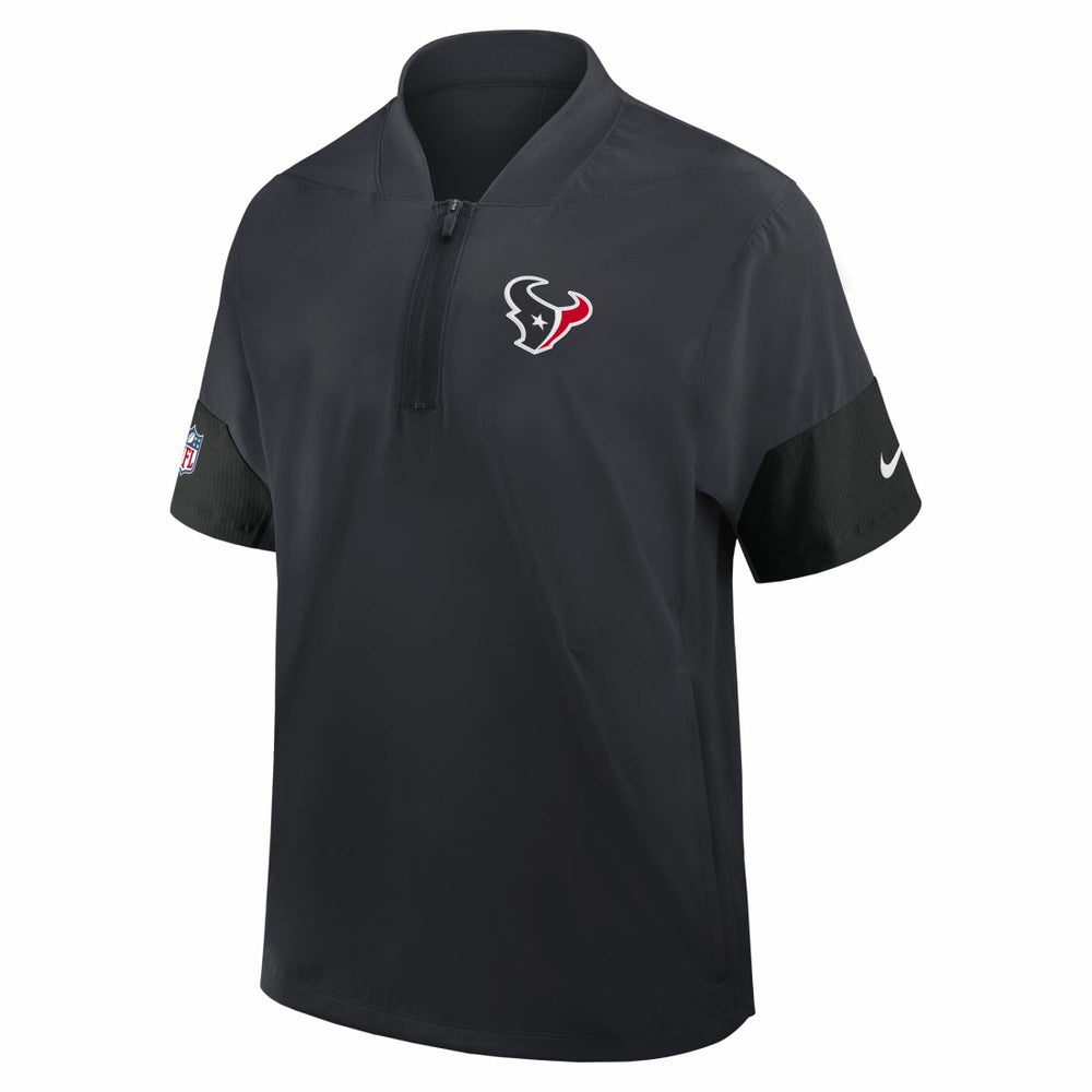 Sideline Short Sleeve Quarter-Zip Dri-FIT Coach Jacket - Houston Texans