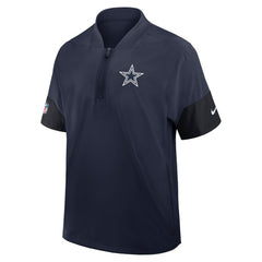 Sideline Short Sleeve Quarter-Zip Dri-FIT Coach Jacket - Dallas Cowboys