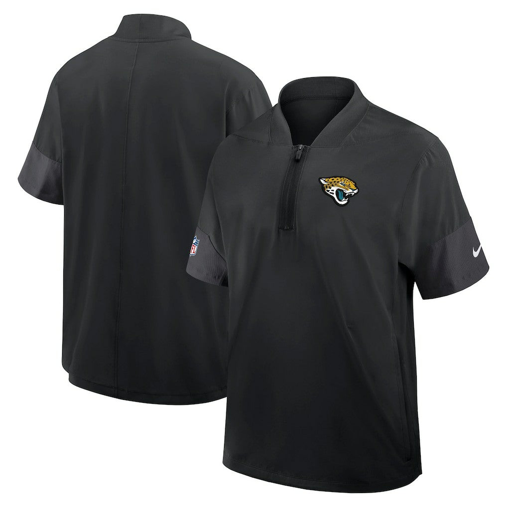 Sideline Short Sleeve Quarter-Zip Dri-FIT Coach Jacket - Jacksonville Jaguars