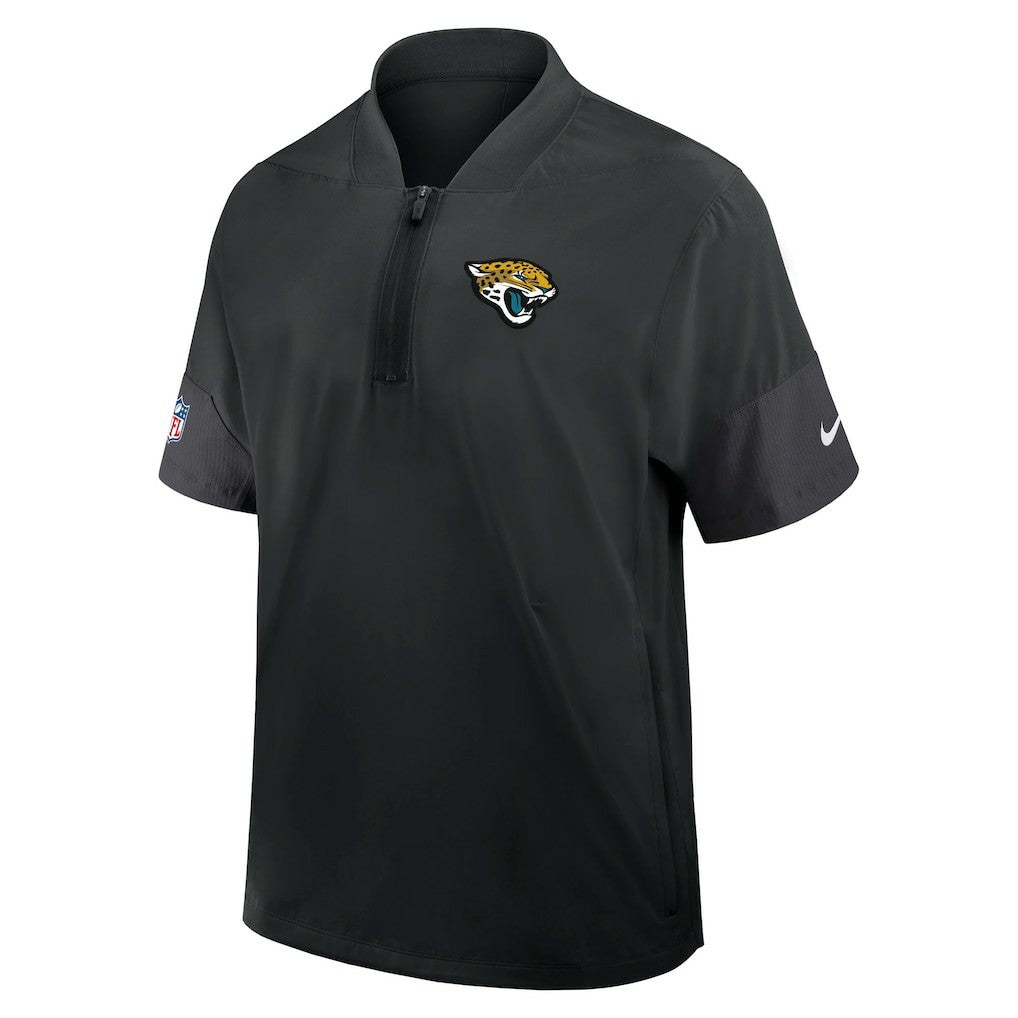 Sideline Short Sleeve Quarter-Zip Dri-FIT Coach Jacket - Jacksonville Jaguars