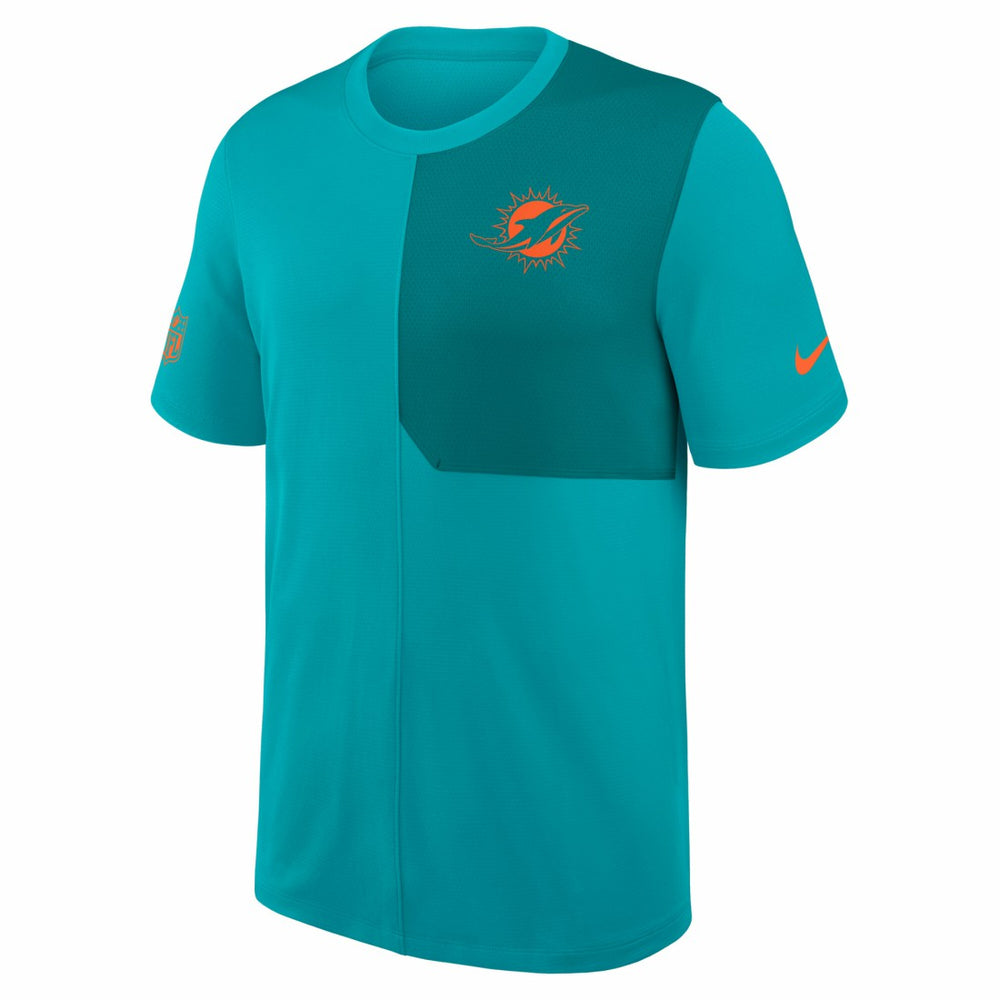 Sideline UV Dri-Fit Coach Shirt - Miami Dolphins