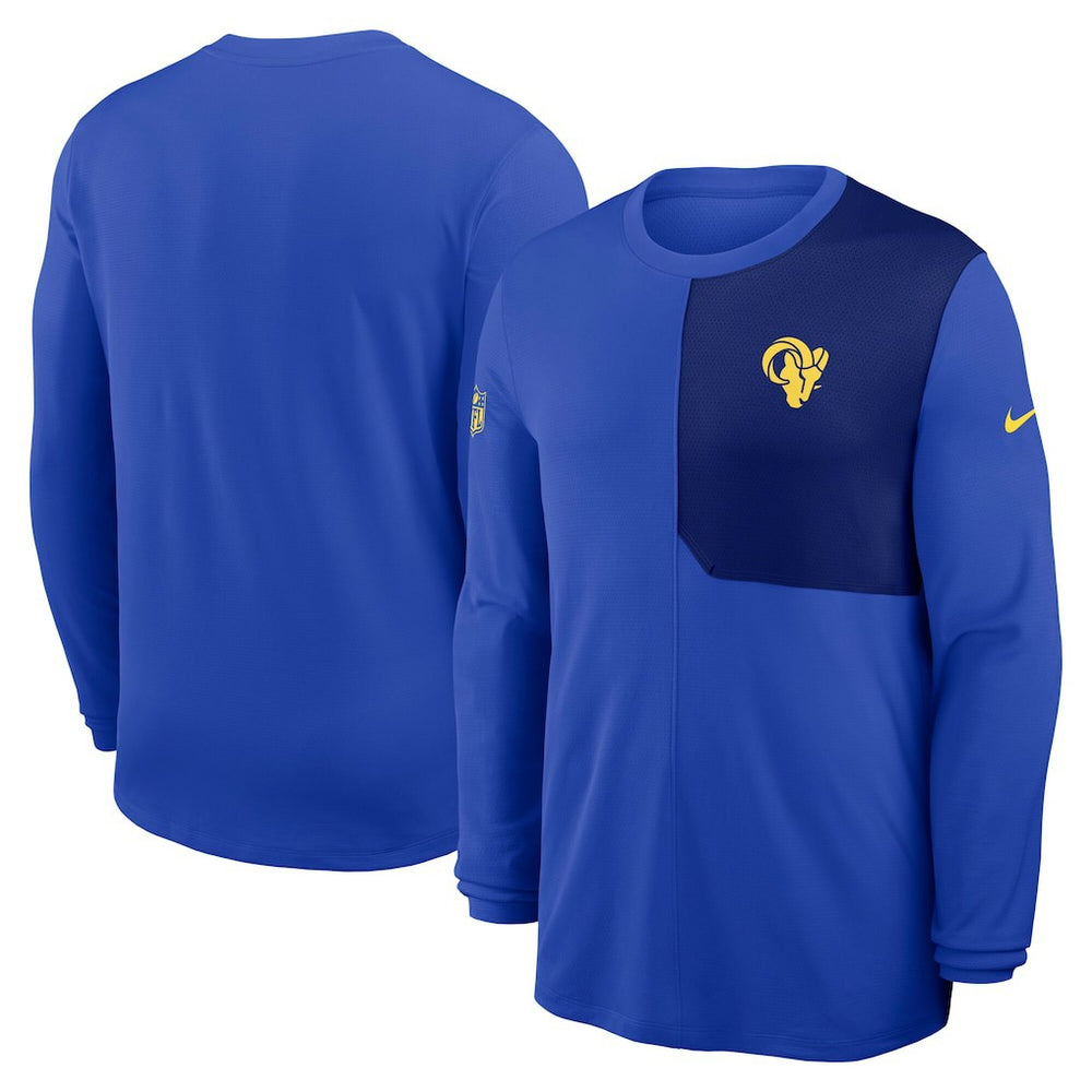 Sideline Coach UV Dri-FIT Long Sleeve Shirt - Los Angeles Rams