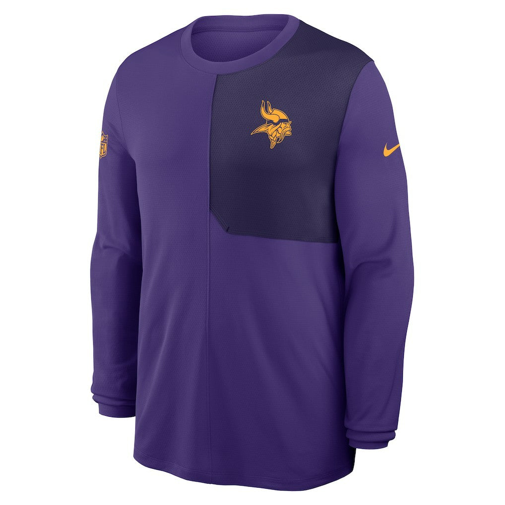 Sideline Coach UV Dri-FIT Long Sleeve Shirt - Minnesota Vikings