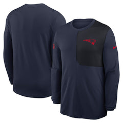 Sideline Coach UV Dri-FIT Long Sleeve Shirt - New England Patriots