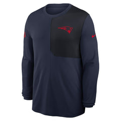 Sideline Coach UV Dri-FIT Long Sleeve Shirt - New England Patriots
