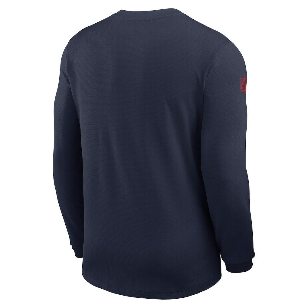 Sideline Coach UV Dri-FIT Long Sleeve Shirt - New England Patriots