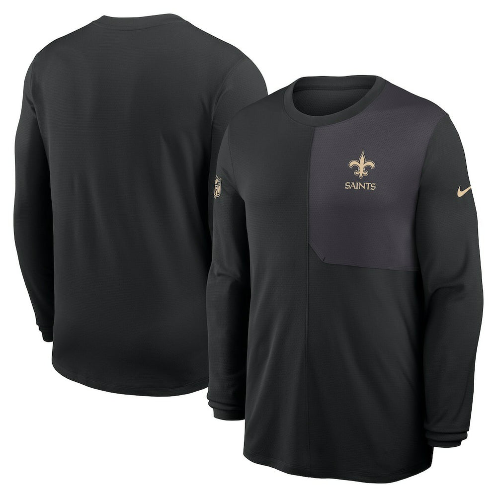 Sideline Coach UV Dri-FIT Long Sleeve Shirt - New Orleans Saints