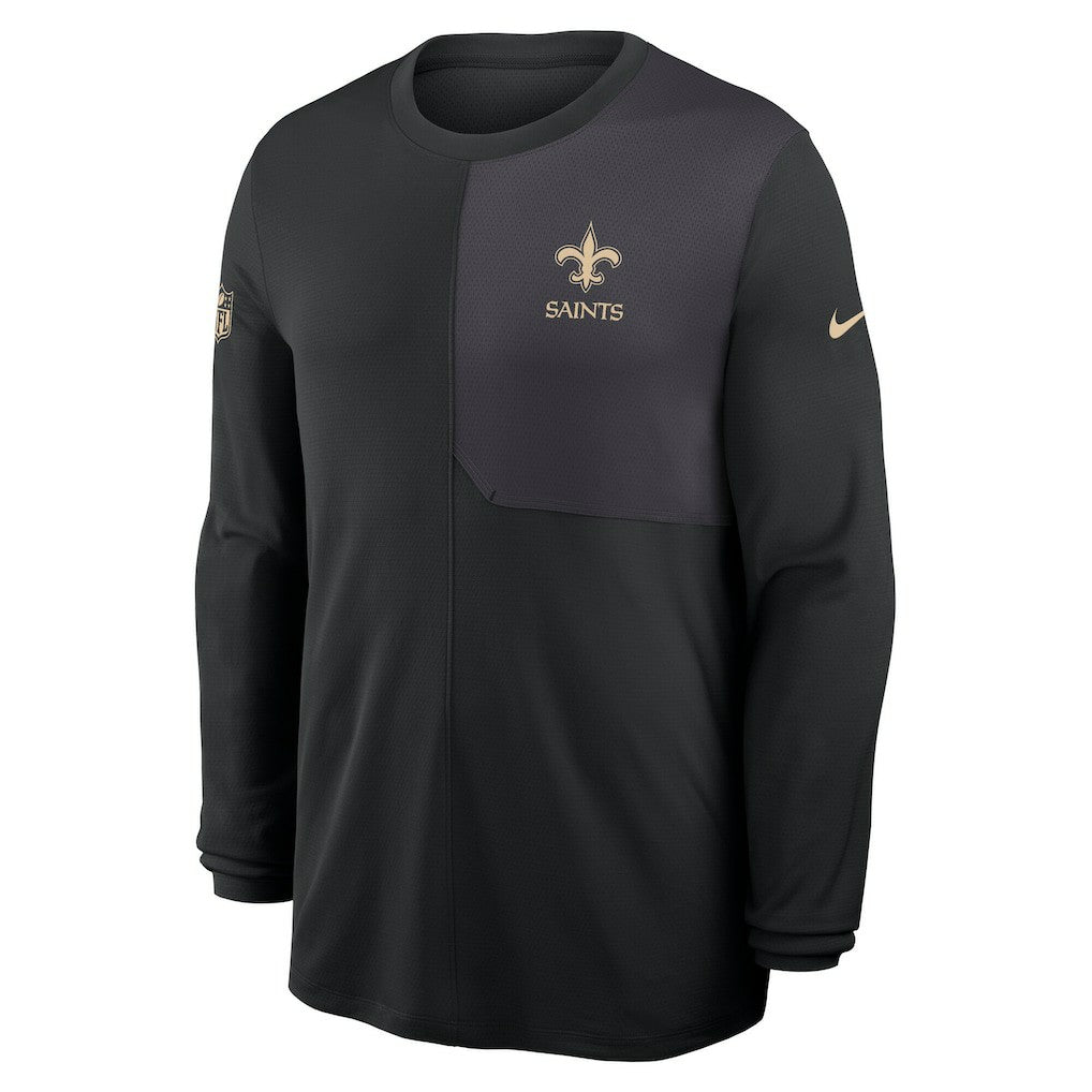 Sideline Coach UV Dri-FIT Long Sleeve Shirt - New Orleans Saints