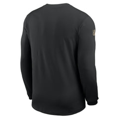 Sideline Coach UV Dri-FIT Long Sleeve Shirt - New Orleans Saints