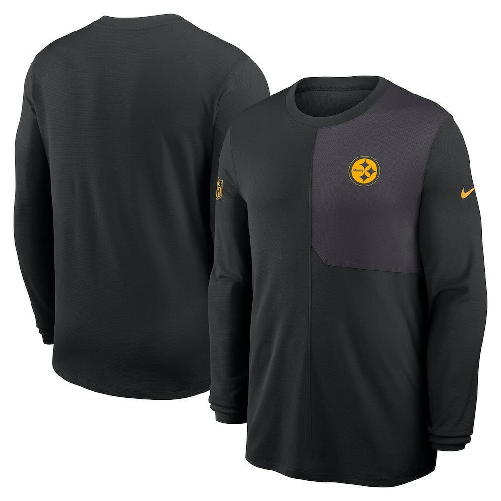 Sideline Coach UV Dri-FIT Long Sleeve Shirt - Pittsburgh Steelers
