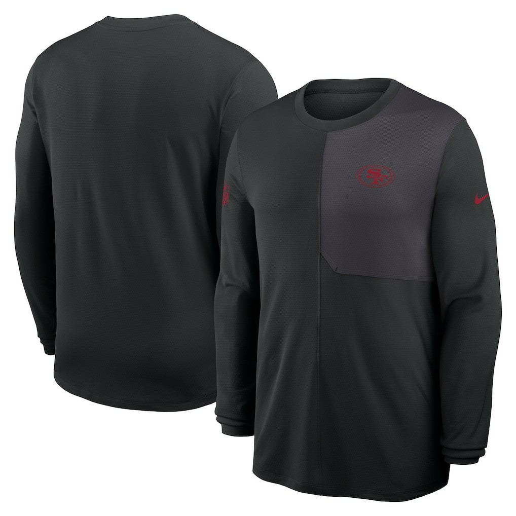 Sideline Coach UV Dri-FIT Long Sleeve Shirt - San Francisco 49ers