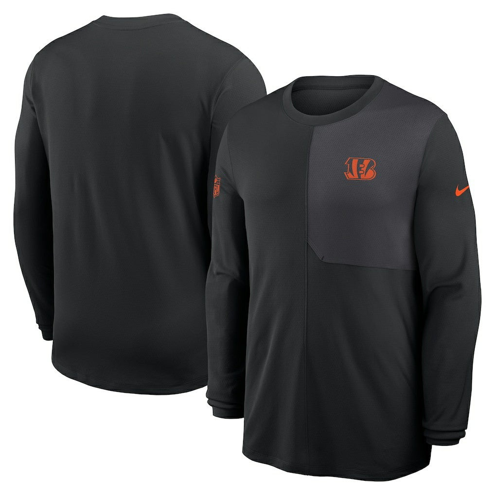 Sideline Coach UV Dri-FIT Long Sleeve Shirt - Cincinnati Bengals