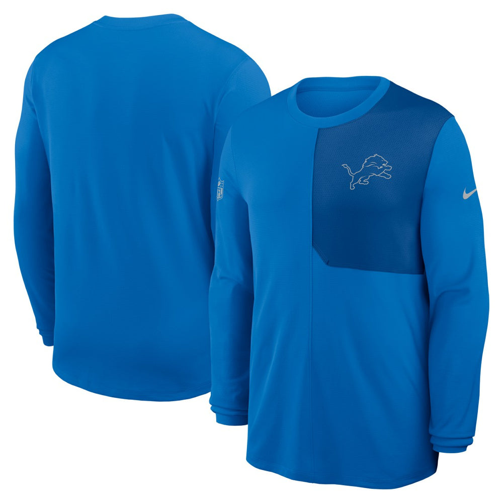 Sideline Coach UV Dri-FIT Long Sleeve Shirt - Detroit Lions