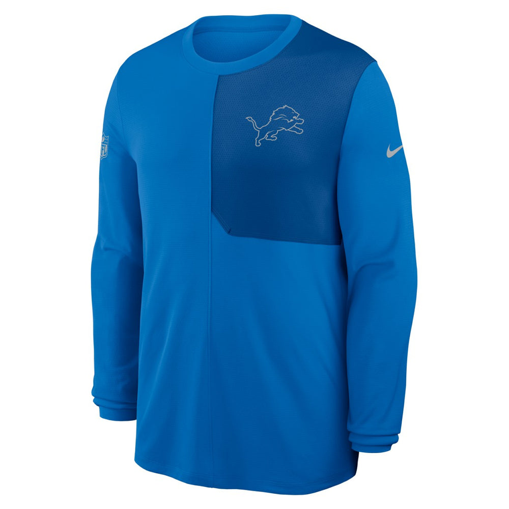 Sideline Coach UV Dri-FIT Long Sleeve Shirt - Detroit Lions