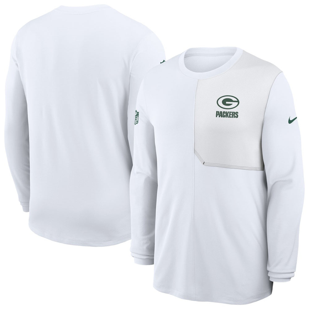 Sideline Coach UV Dri-FIT Long Sleeve Shirt - Green Bay Packers