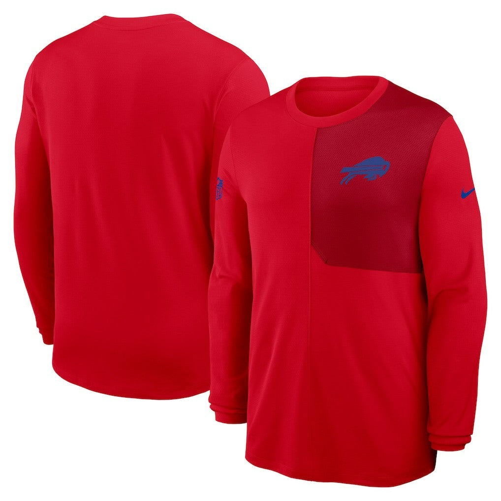 Sideline Coach UV Dri-FIT Long Sleeve Shirt - Buffalo Bills
