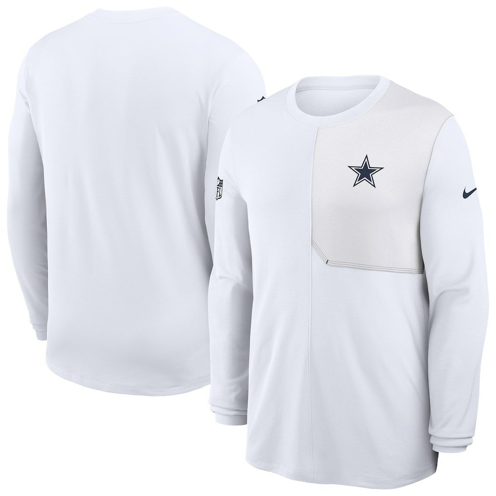 Sideline Coach UV Dri-FIT Long Sleeve Shirt - Dallas Cowboys