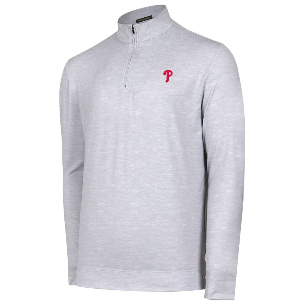 MLB Philadelphia Phillies Sublime Tri-Blend Quarter-Zip Jacket